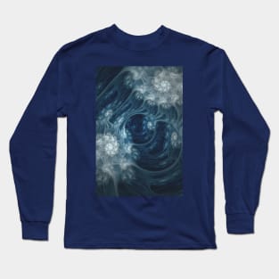 Frozen Underground. Digital Abstract Art Long Sleeve T-Shirt